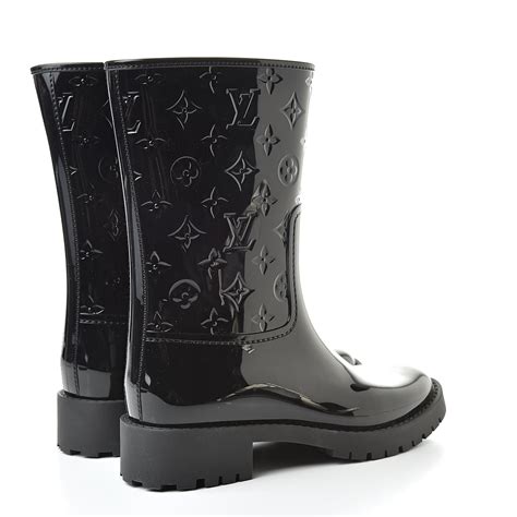 lv black rain boots|louis vuitton doll leg boots.